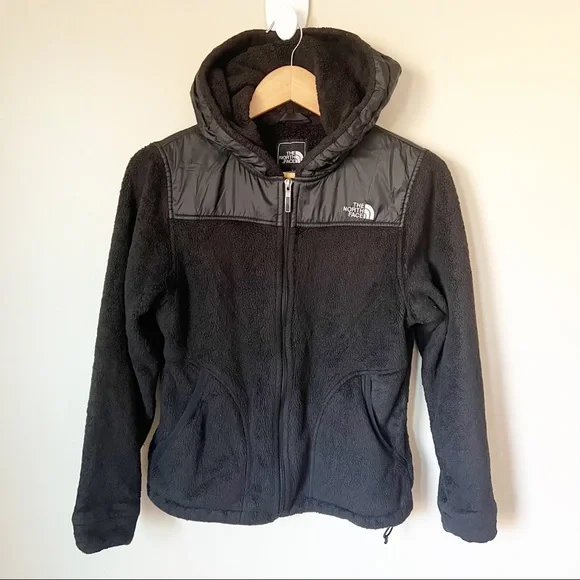 The North Face Oso Hooded Silken Fleece Full Zip Jacket Black S - Picture 3 of 16